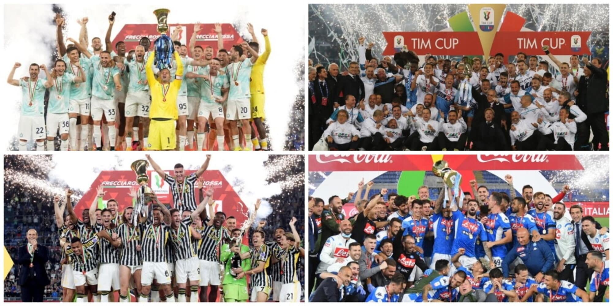 Coppa Italia, le squadre che hanno disputato più finali: ecco la classifica aggiornata