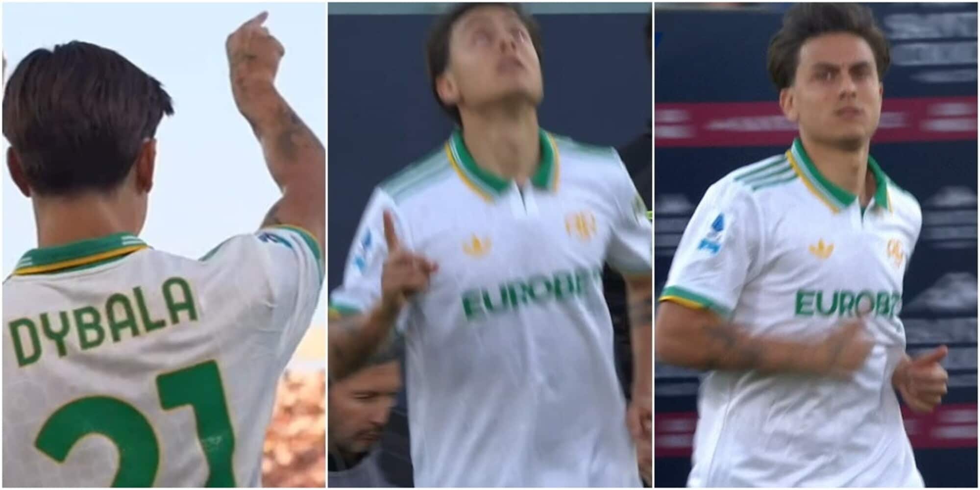 Dybala torna in campo con la Roma: l'emozione al momento dell'ingresso