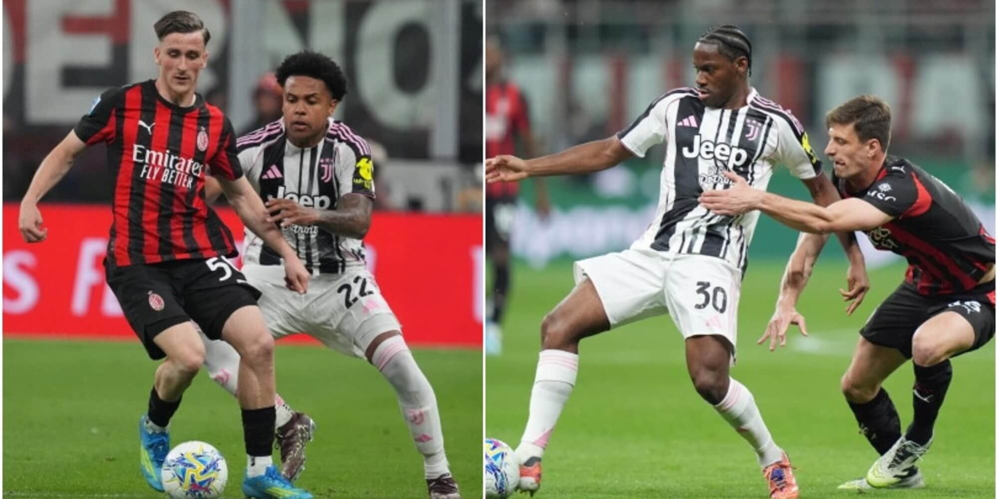 Le pagelle di Milan-Juve: Pulisic sbaglia tutto, Leao male. Conceicao da mal di testa