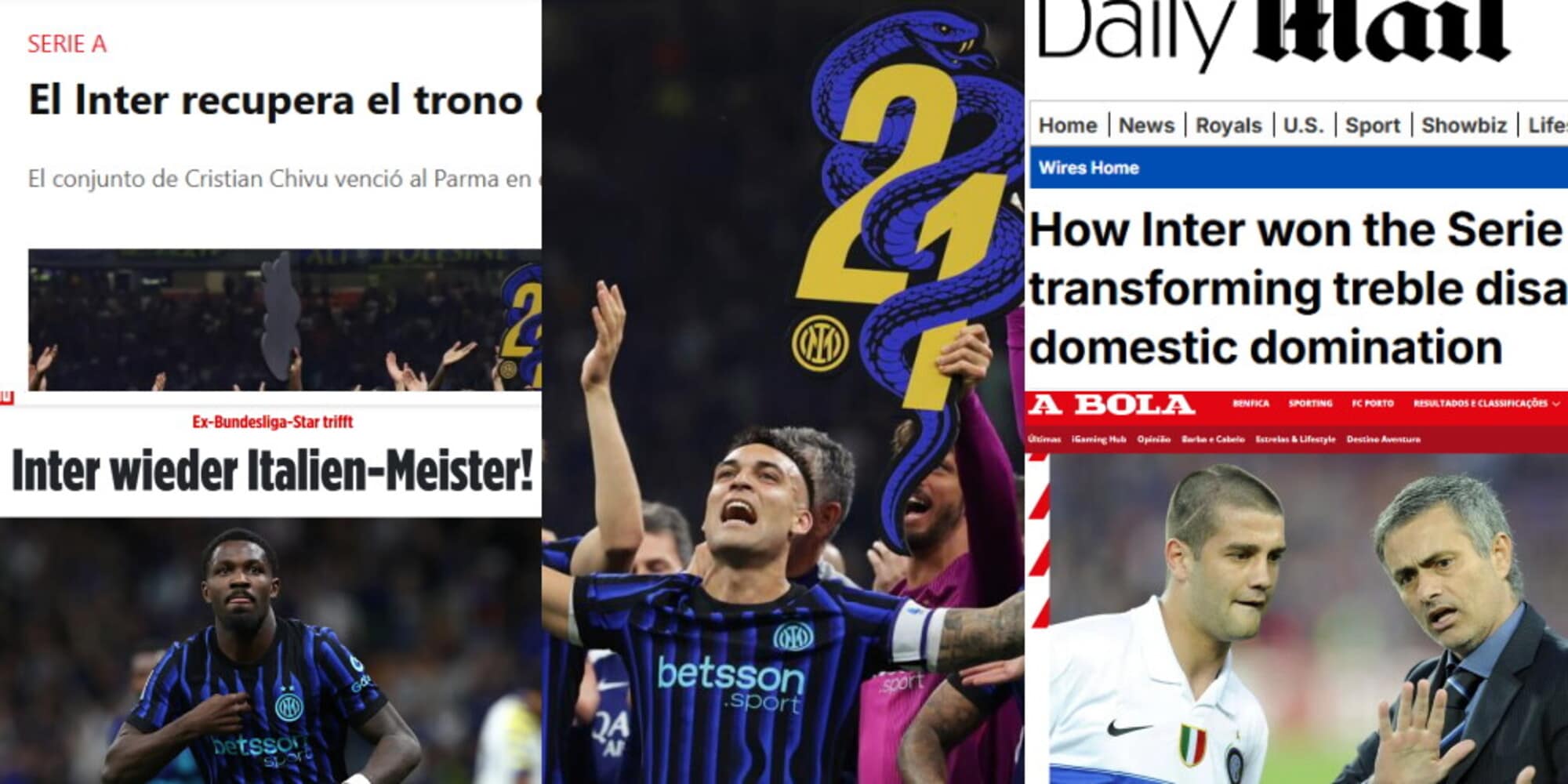 Il trionfo dell'Inter fa il giro del mondo: le aperture dei siti internazionali che celebrano lo Scudetto