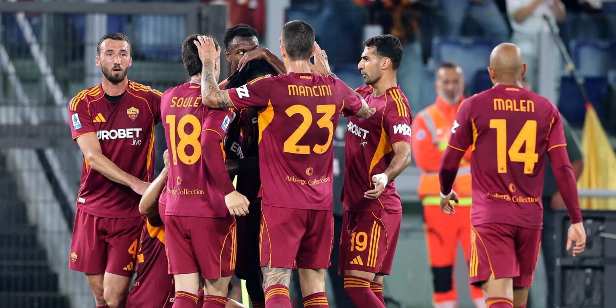 Roma show, Fiorentina travolta: Gasperini sale al quinto posto
