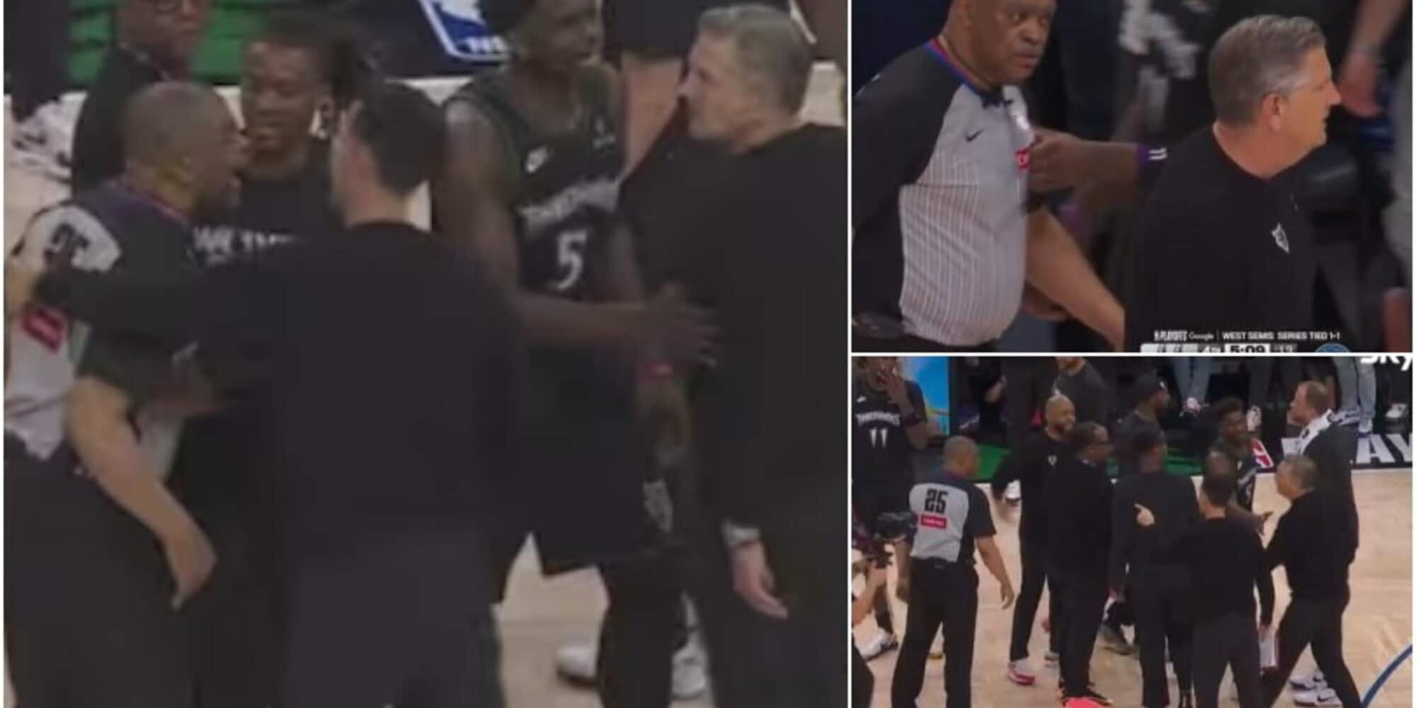 Clamoroso in Nba. Arbitro chiama timeout in ritardo: rissa sfiorata con il coach dei Timberwolves