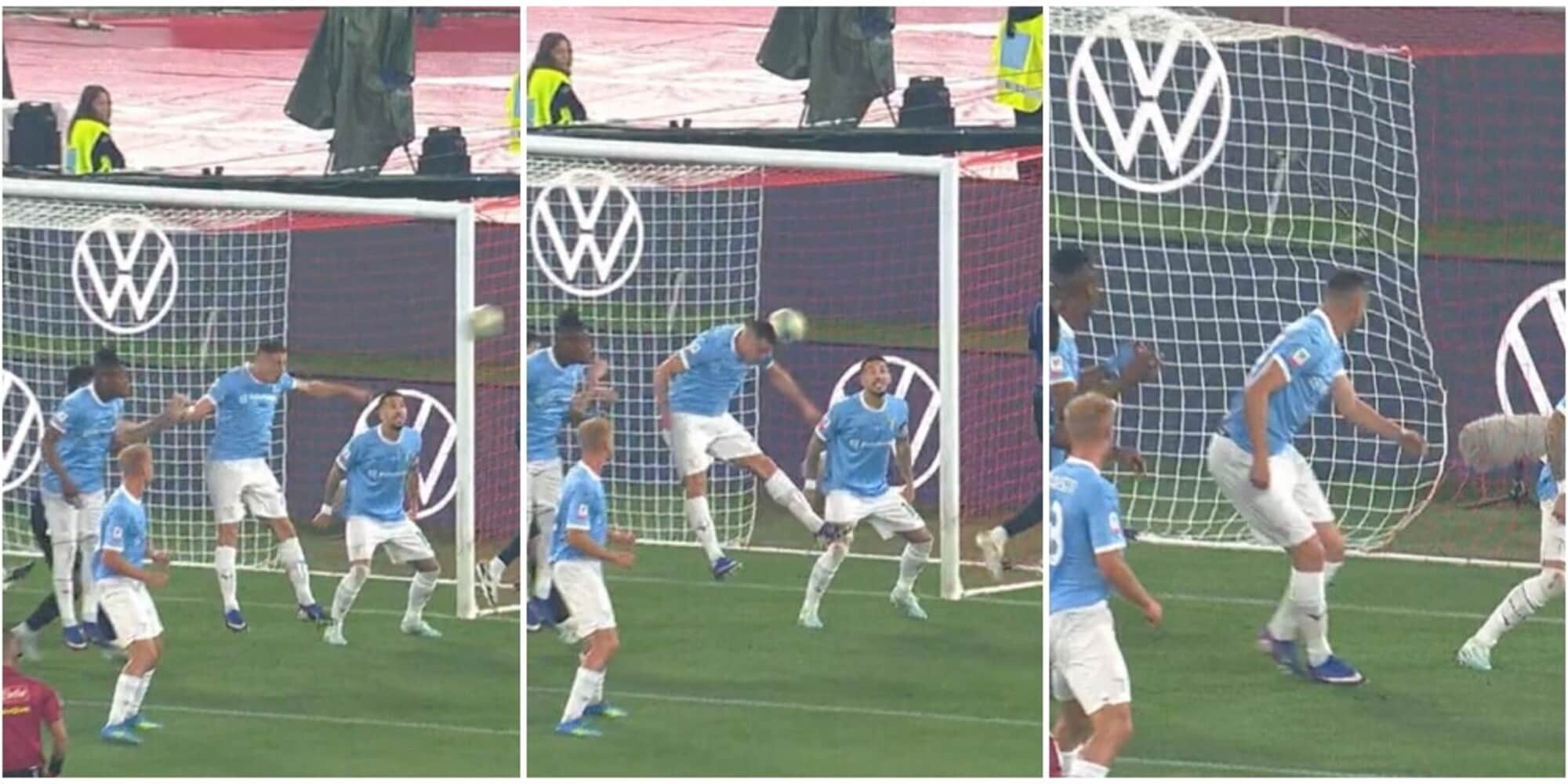 Marusic, che sfortuna: la sequenza dell'autogol che ha sbloccato la finale di Coppa Italia