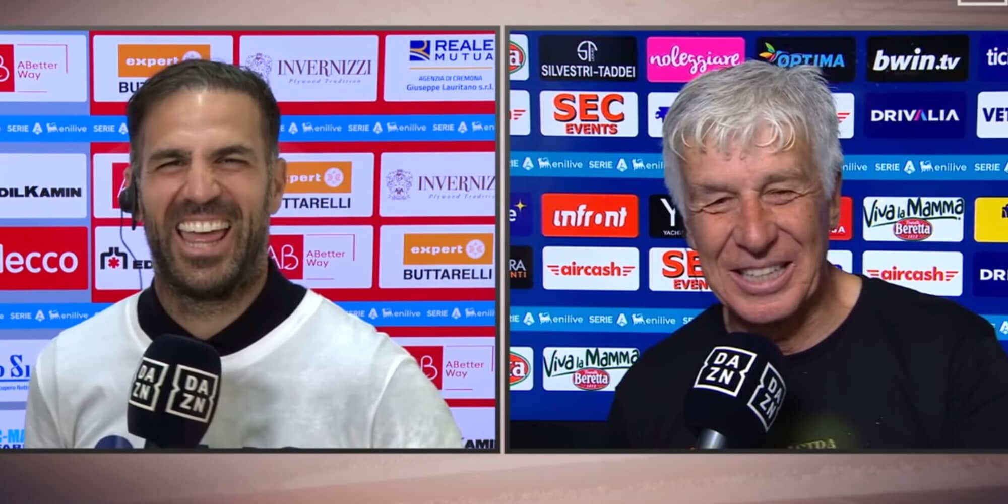 Gasperini e Fabregas, che siparietto in diretta tv: "Bellissimo vedere il Como, a parte quando..."