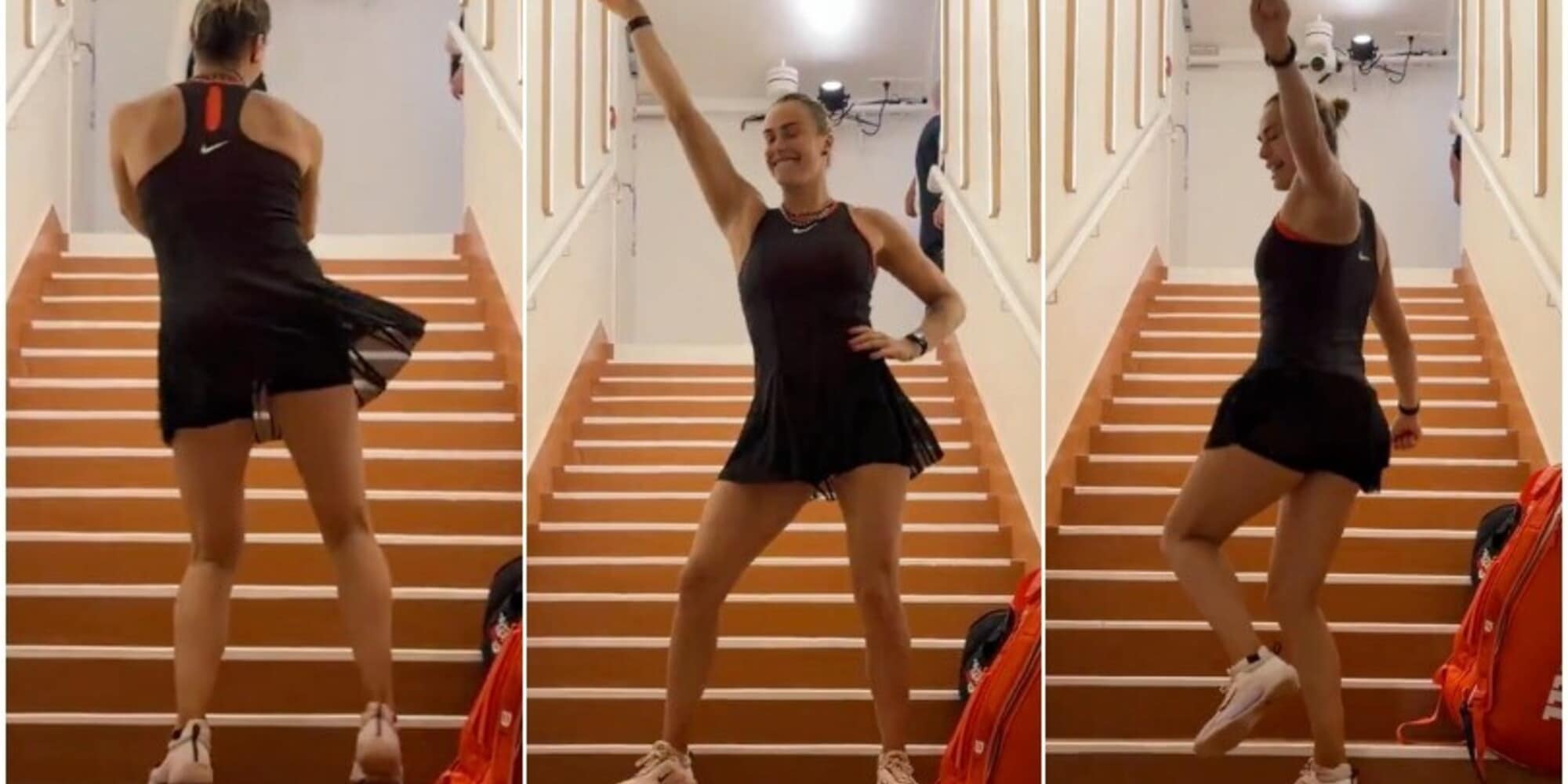 Sabalenka, il balletto sexy dopo la vittoria all'esordio al Roland Garros è virale