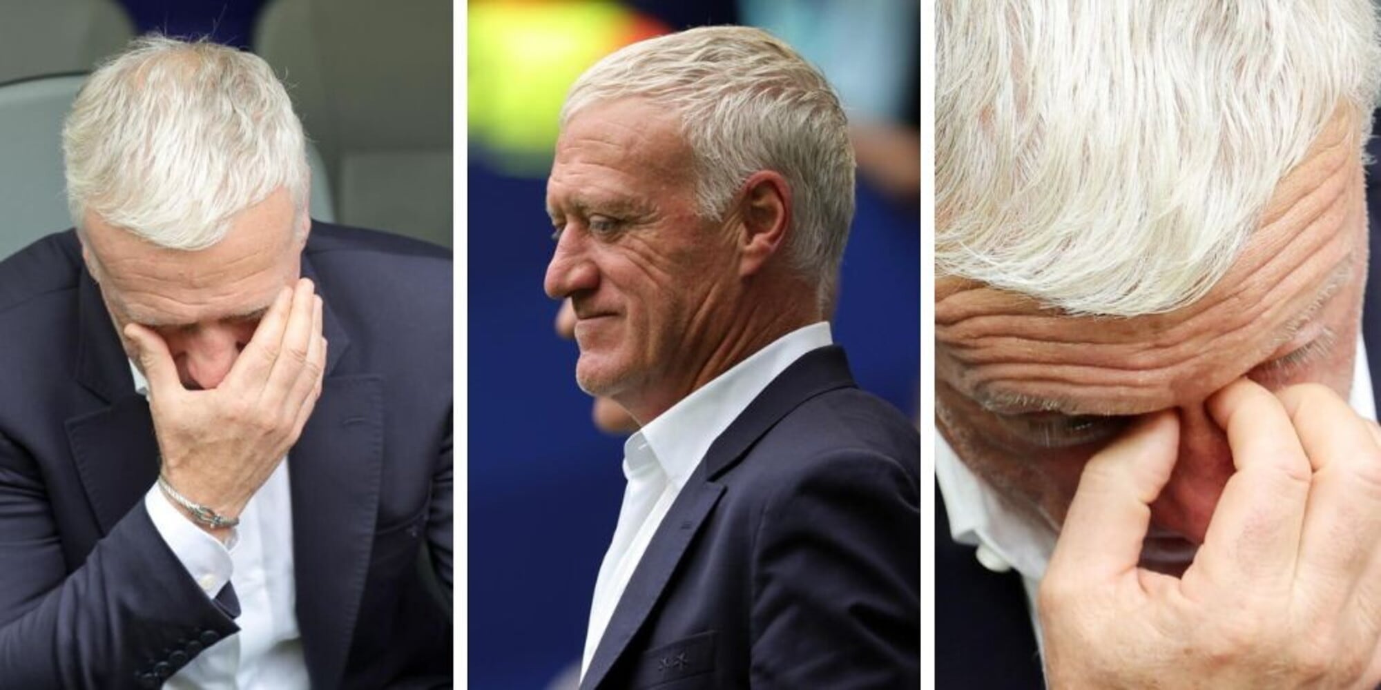 Deschamps all'ultima con la Francia piange e si commuove, poi si infuria: tutte le foto