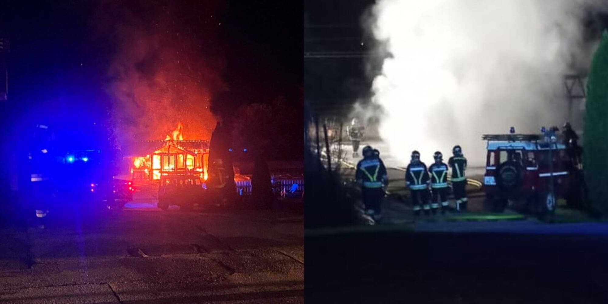 Va a fuoco il capannone di fronte al ristorante “La Spleuza da Streza” in Trentino, a poche centinaia di metri da dove sta svolgendo la preparazione della squadra di Allegri