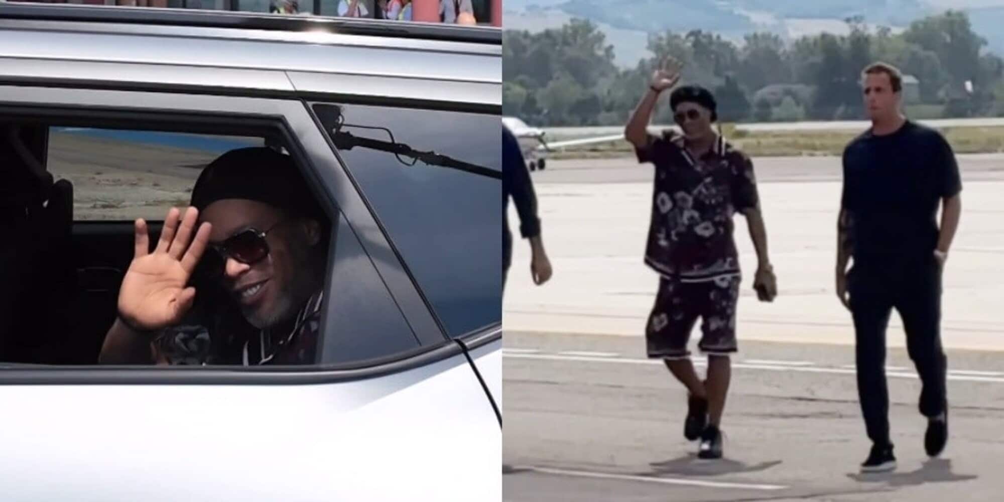 Ronaldinho arriva a Ravenna, tifosi lo accolgono all'aeroporto, presentazione ufficiale in programma