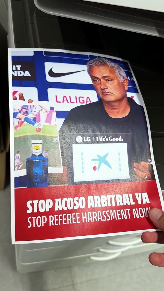 L'Atletico Madrid prende in giro Mourinho e utilizza... una stampante