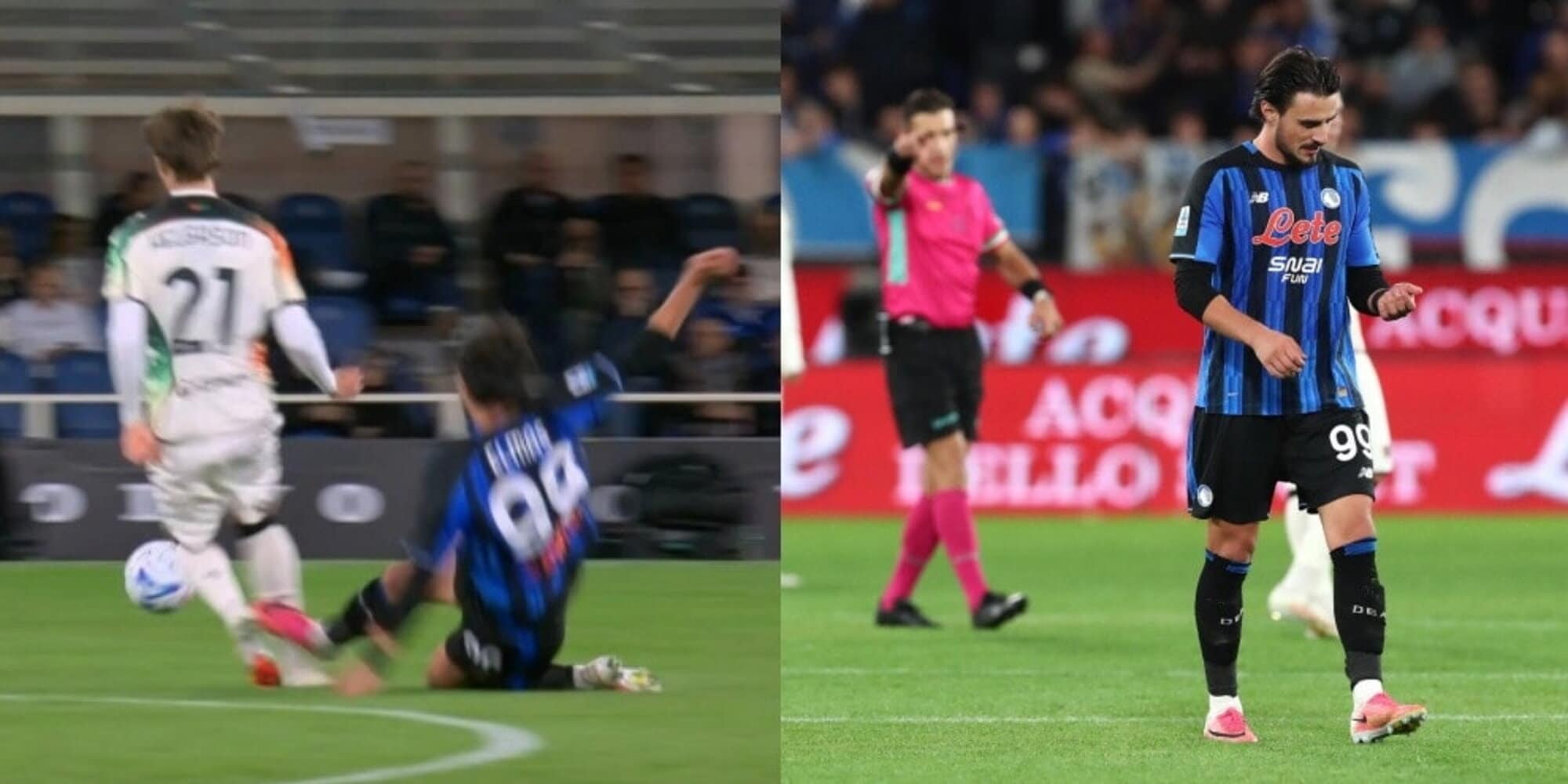 Játékvezetői bírálat az Atalanta-Venezia mérkőzés után