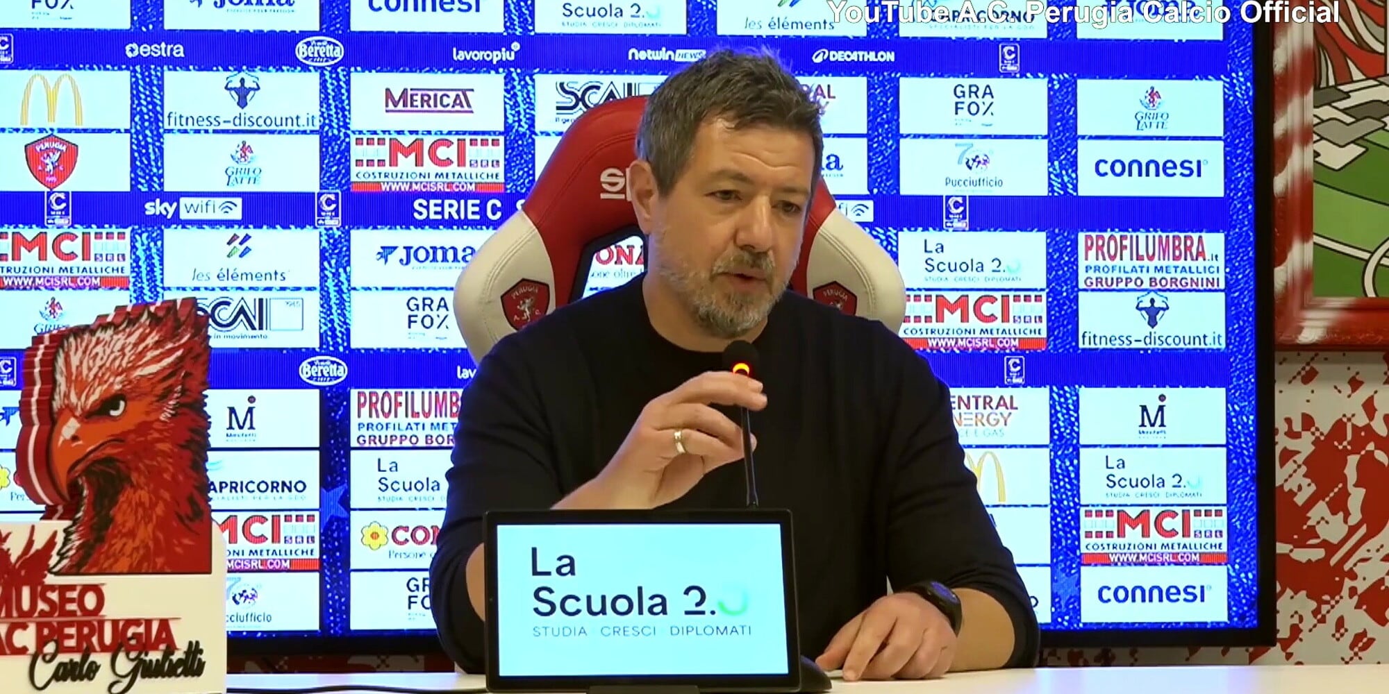 Gaucci furioso, sbotta in conferenza contro l'arbitro: "Scandaloso, hai dei problemi". E lo sfogo prosegue...