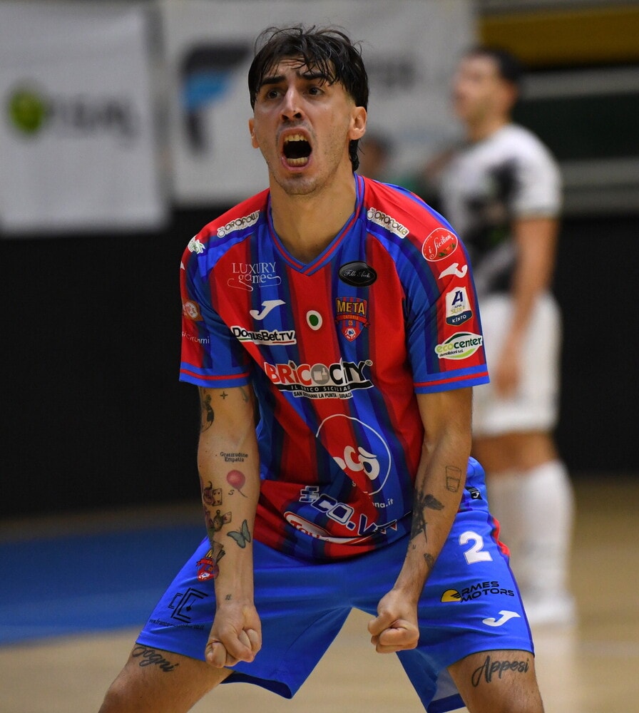 Meglett a jubileum: száz gólig jutott Michele Podda a Meta Catania futsalcsapatában