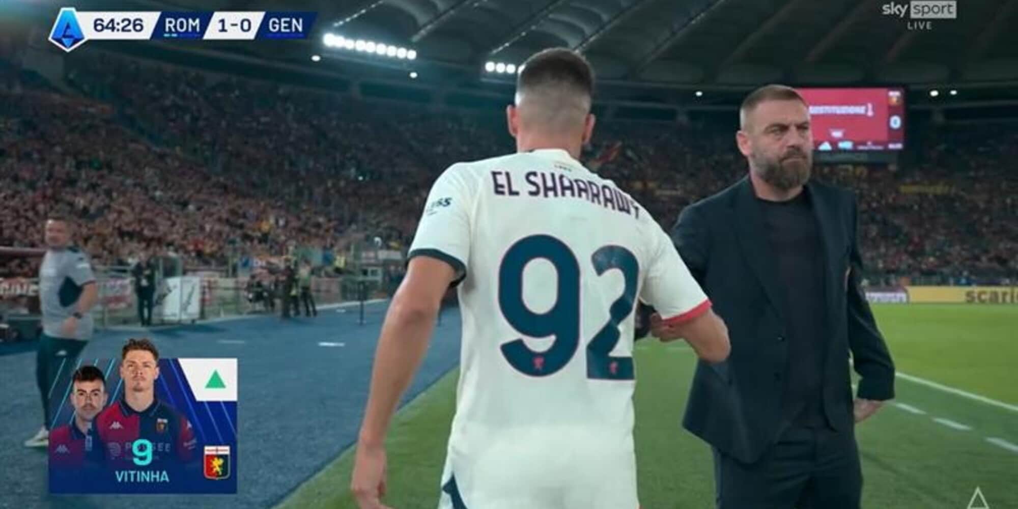 Megható pillanatok az Olimpico stadionban: Stephan El Shaarawy álló ovációt kapott a cserekor