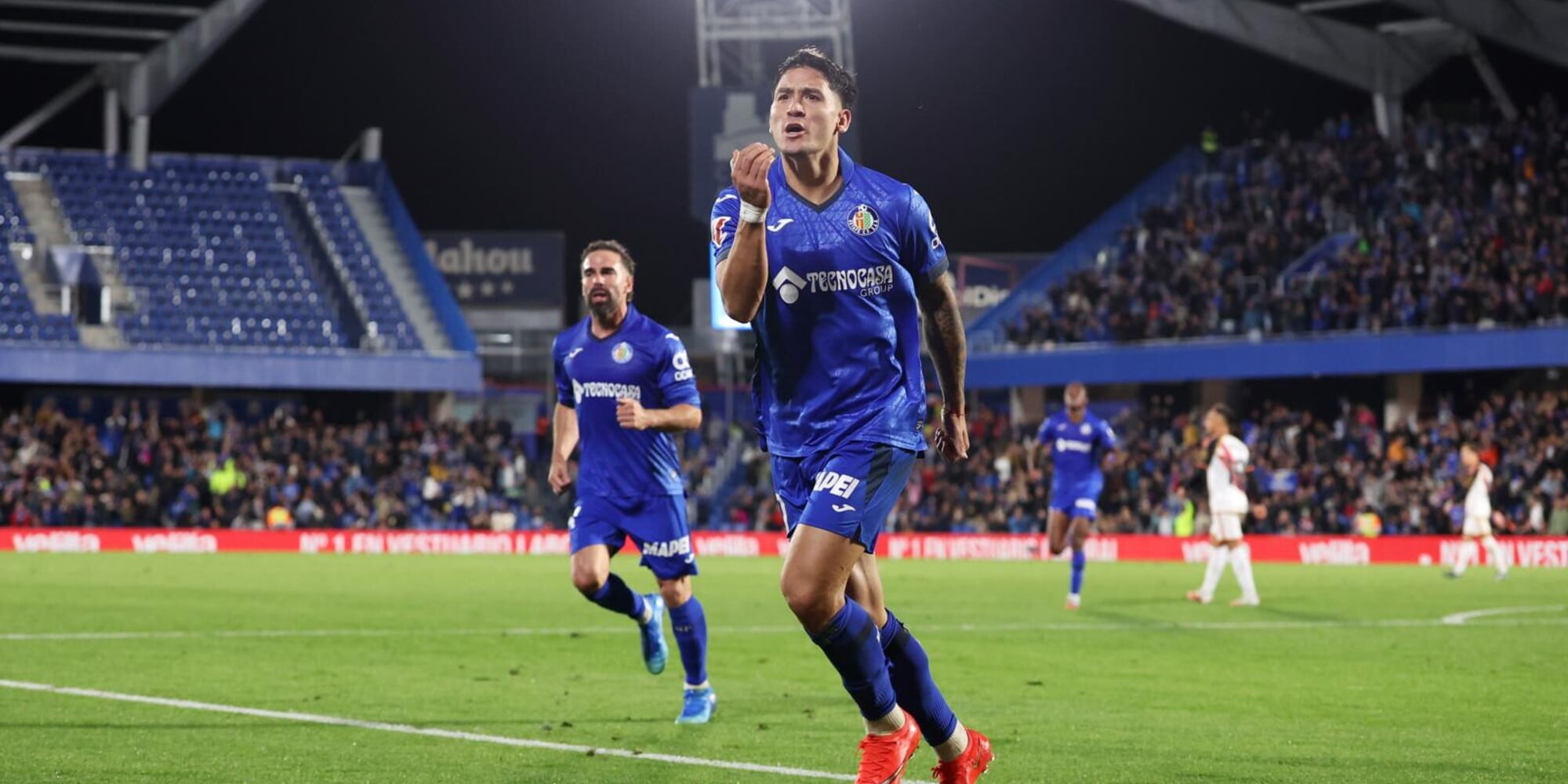 Getafe draw 1-1 with Rayo after playing more than an hour with 10 men