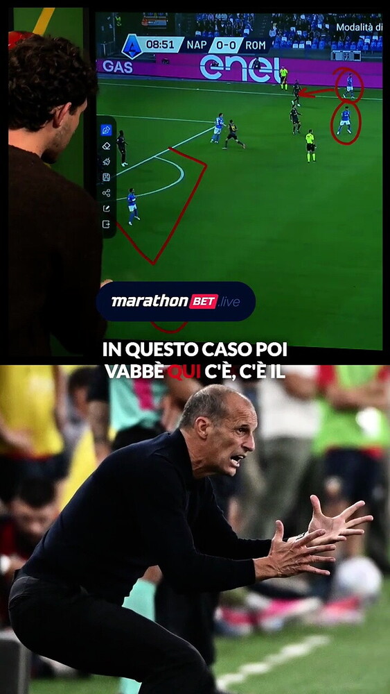 NAPOLI, LA MOSSA DI ALLEGRI CHE METTE IN DIFFICOLTÀ LA ROMA!