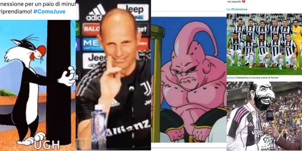Da Gatto Silvestro a Majin Bu: la sconfitta della Juve contro il Como scatena i social