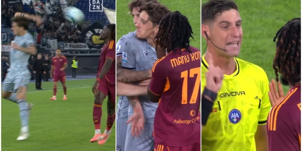 Zaniolo tira un pallone in faccia a Koné che reagisce: rissa sfiorata in campo. L'arbitro interviene e... FOTO