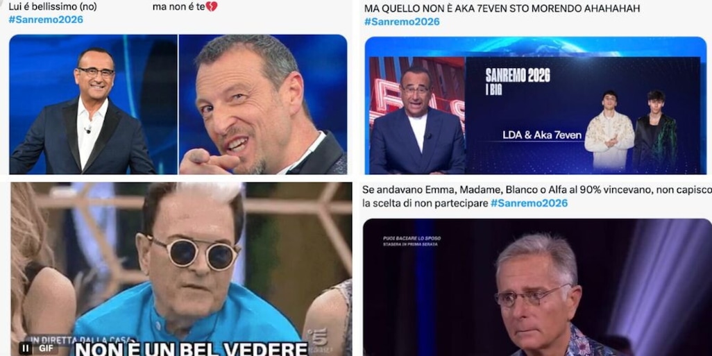 Il cast di Sanremo 2026 fa impazzire i social tra meme e ironie: "Ma sono tutti scappati?"