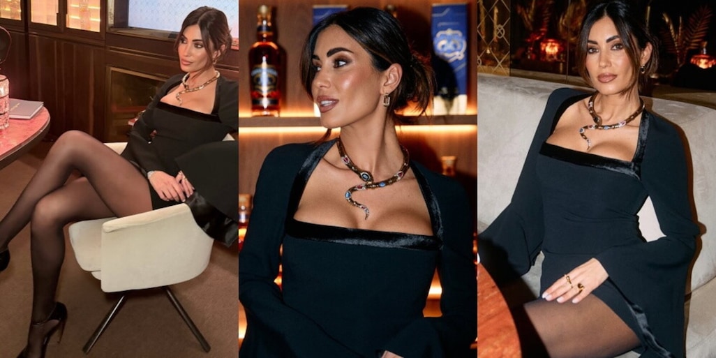 Federica Nargi in tacchi a spillo e collana serpentesca: il look è davvero magnetico
