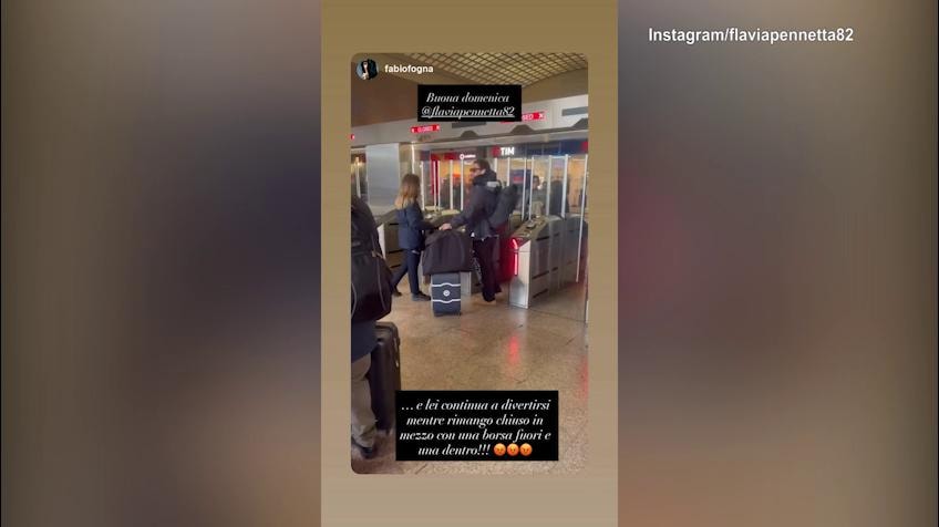 Fognini bloccato in stazione e Flavia Pennetta se la ride