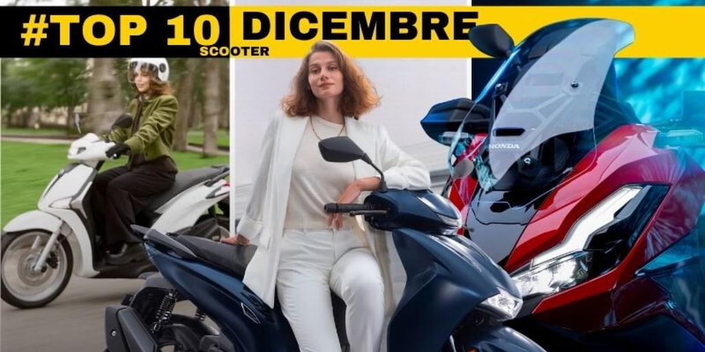 Top 10 scooter più venduti a dicembre