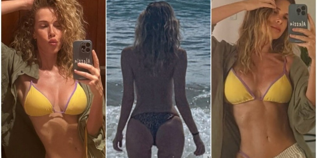 Alessia Marcuzzi in bikini, le foto sexy della vacanza in Brasile accendono i social