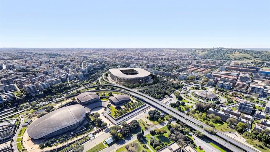 La Lazio presenta il nuovo stadio Flaminio