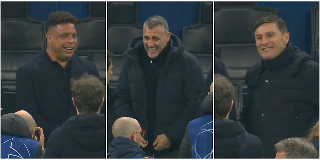 Inter, Ronaldo e Vieri a San Siro prima del Bodo: le foto