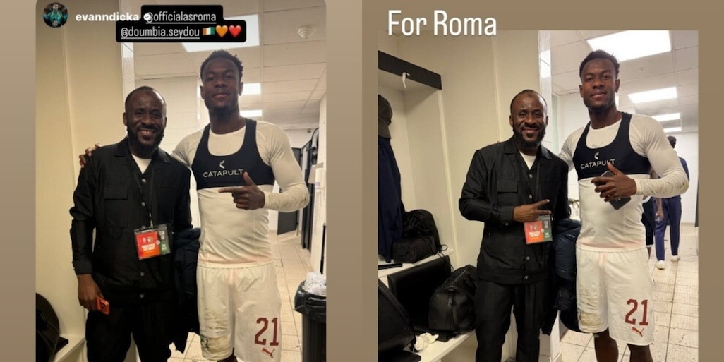Ndicka insieme a Doumbia "per la Roma": le foto inaspettate fanno impazzire i tifosi giallorossi