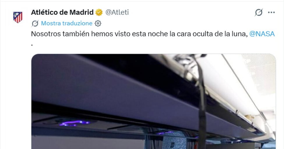 Lancio di sassi contro il pullman: l'Atletico Madrid scrive alla Nasa