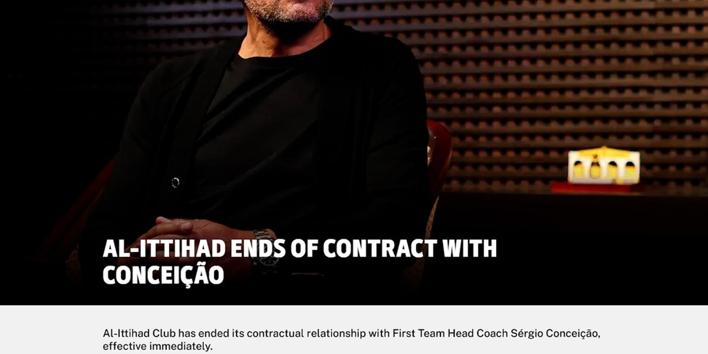 Al-Ittihad, Sergio Conceicao ha risolto il contratto: è ufficiale