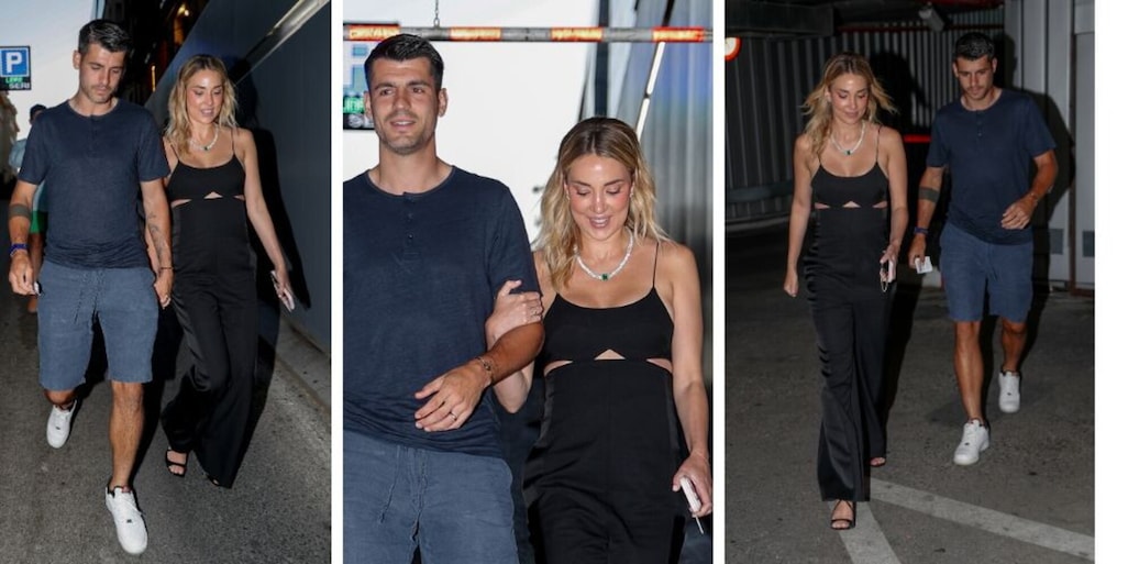 Morata e Alice Campello, le prime foto dopo la pace: lui con la fede, lei con maxi scollatura e tacchi a spillo