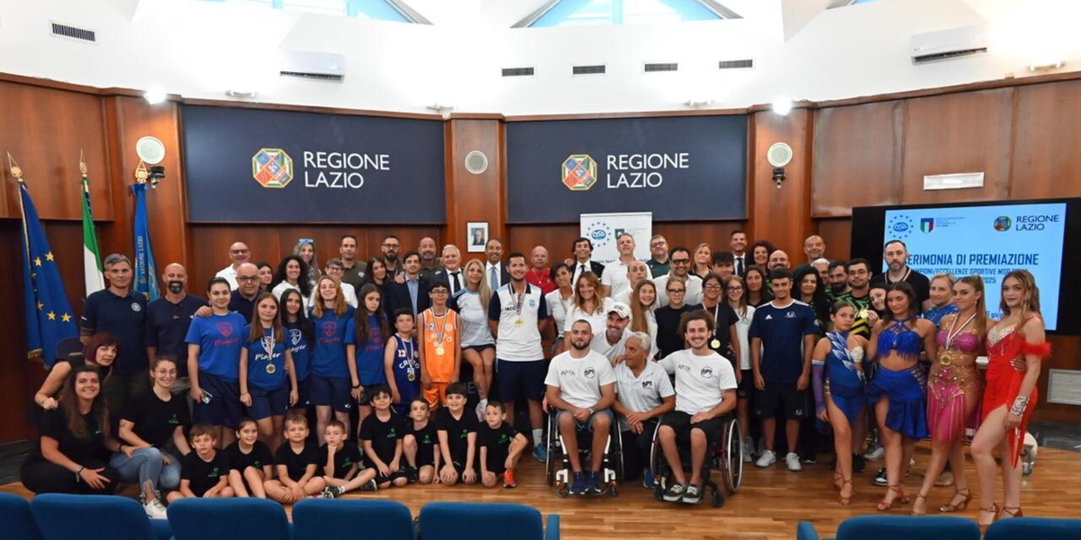 La Coppa dei Club premiata dalla Regione Lazio: esempio di sport amatoriale e inclusione