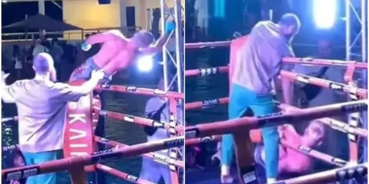 Pugile fuma cannabis prima di salire sul ring, si avvicina troppo ad un cavo e finisce fulminato: pubblico terrorizzato. Ma è tutto vero?