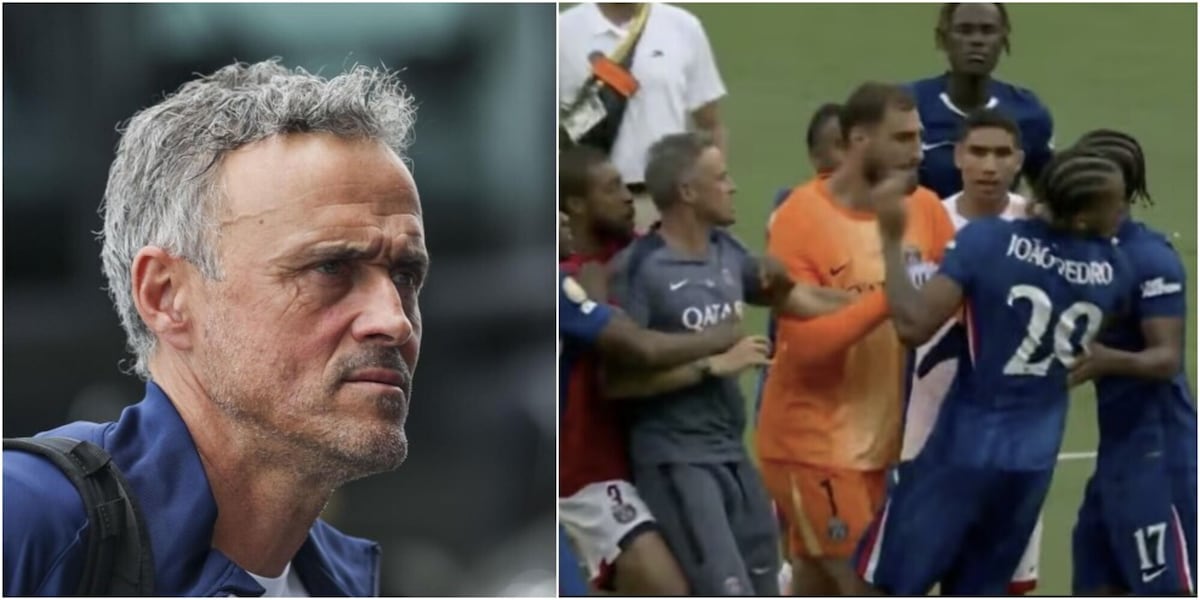 Luis Enrique e lo spintone a Joao Pedro: &quot;Sono stato uno stupido&quot;