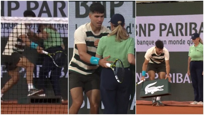 Alcaraz travolge la giudice di linea al Roland Garros: quello che fa dopo strappa gli applausi del pubblico