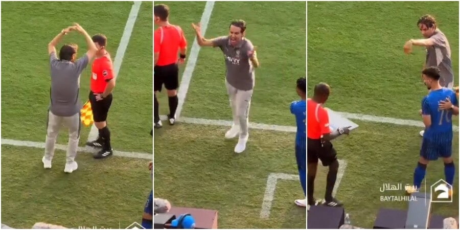 Inzaghi è una furia in panchina: il gesto al momento delle sostituzioni