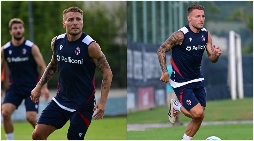Bologna, Immobile si presenta: primo allenamento con la maglia rossoblù