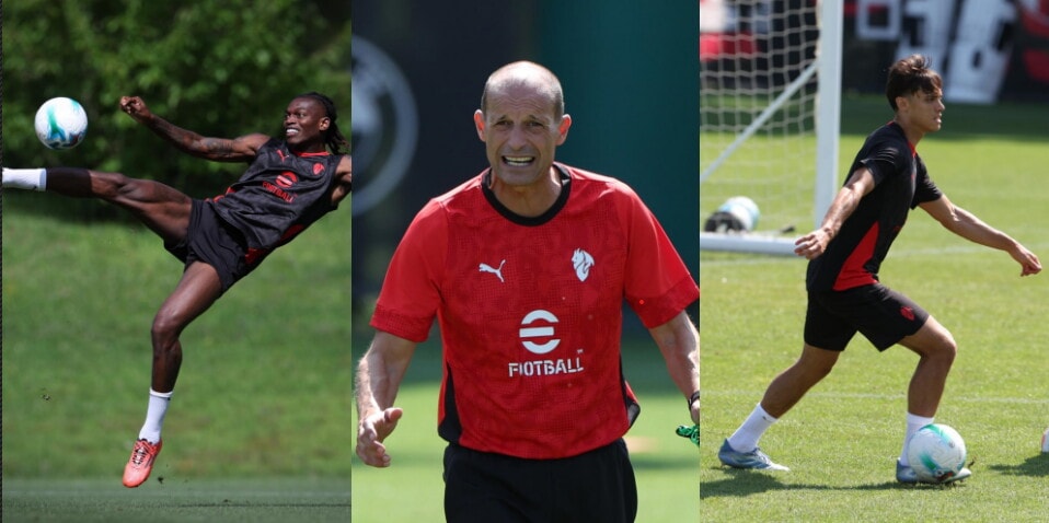 Milan al lavoro: acrobazie di Leao, Allegri carica