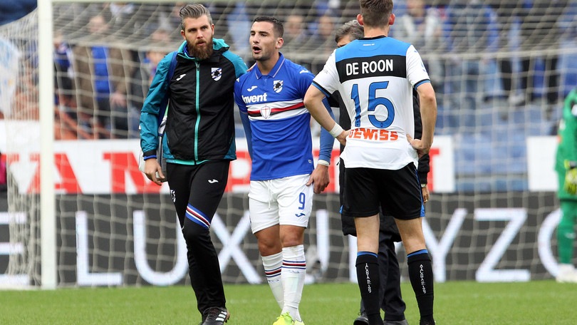 Sampdoria, lesione muscolare per Bonazzoli