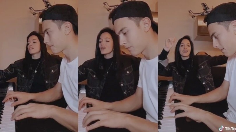 Juve, Dybala fa il pianista e Oriana Sabatini canta