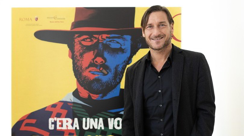 Totti a sorpresa alla mostra su Sergio Leone