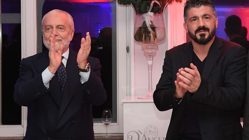 De Laurentiis: “Rinasceremo con Gattuso”. Lazio, festa a Formello