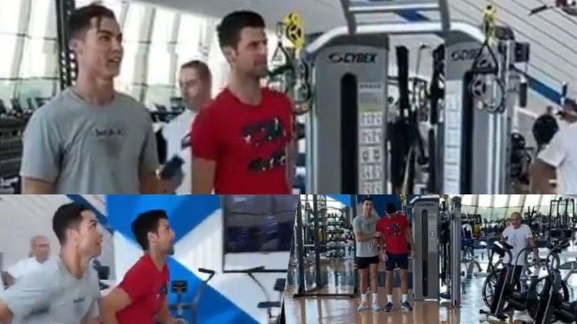 Cristiano Ronaldo e l'allenamento con Djokovic: "Gli insegno come si salta"