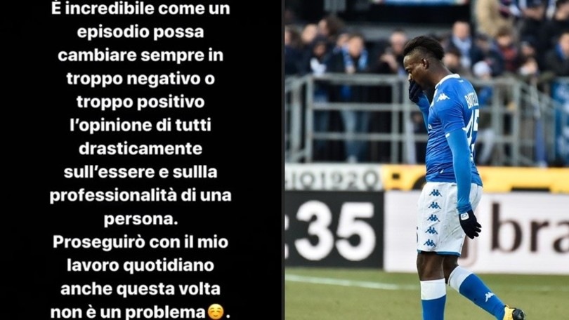 Balotelli si sfoga: "Continuate pure a giudicarmi..."