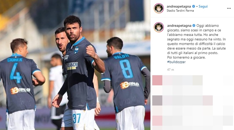 Petagna: "In questo momento il calcio deve essere messo da parte"