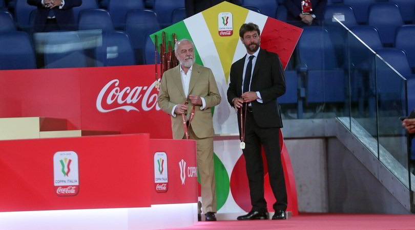 De Laurentiis e Agnelli insieme per la prima volta dopo la sentenza su Juve-Napoli
