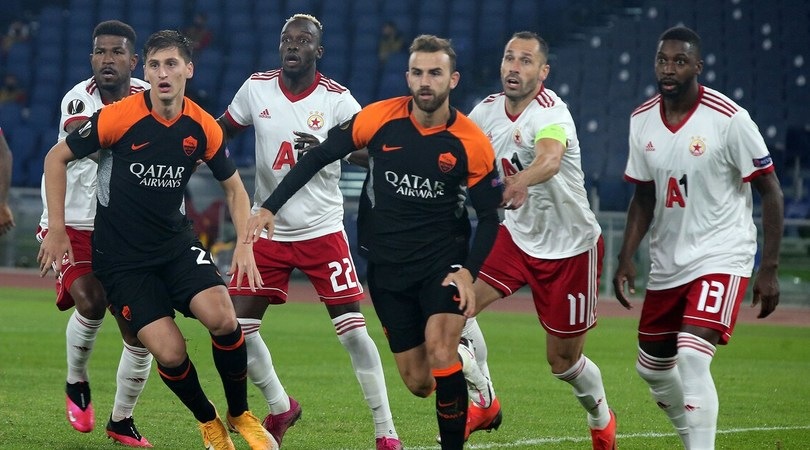 Roma-Cska Sofia 0-0: traversa di Mkhitaryan, entra Dzeko ma non basta