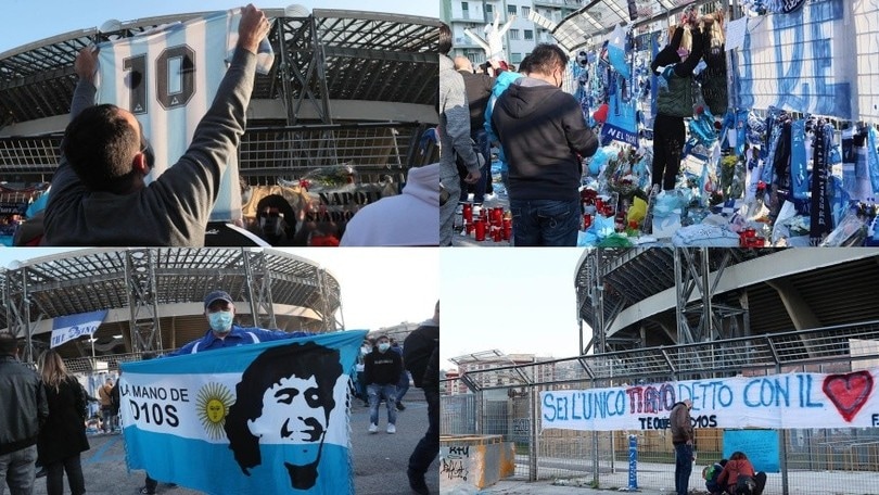 Maradona idolo di Napoli: l'amore dei tifosi dopo la sua morte