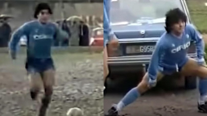 Maradona, la storica partita nel fango di Acerra